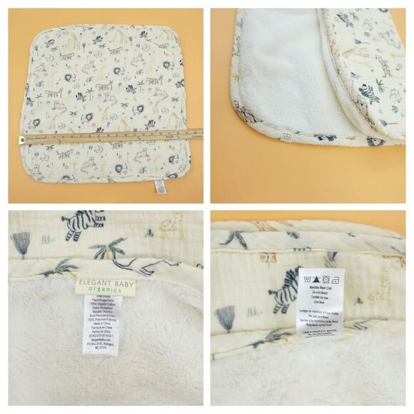 3 Lovey Elegant Baby Organics Blankie - Bear Baby Gear - Elephant Modern Baby - Picture 11 of 12